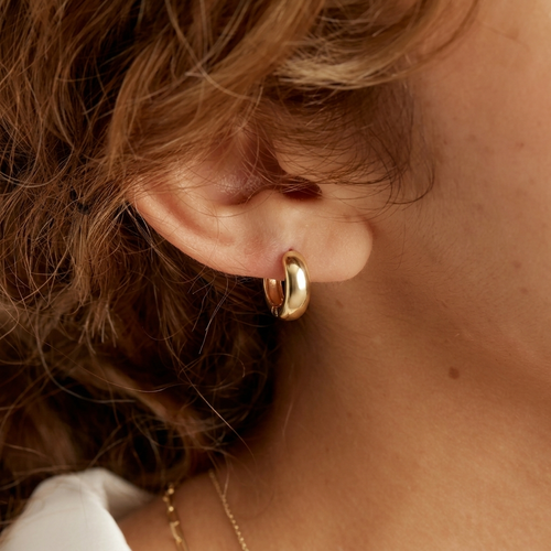 Chunky Huggie Hoops