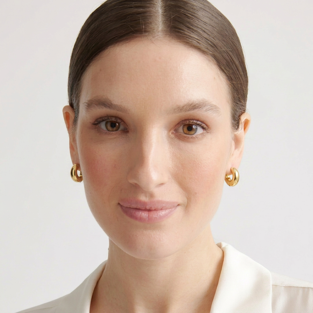 Chunky Huggie Hoops