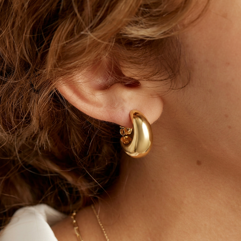 Sculptural Hoop Earrings