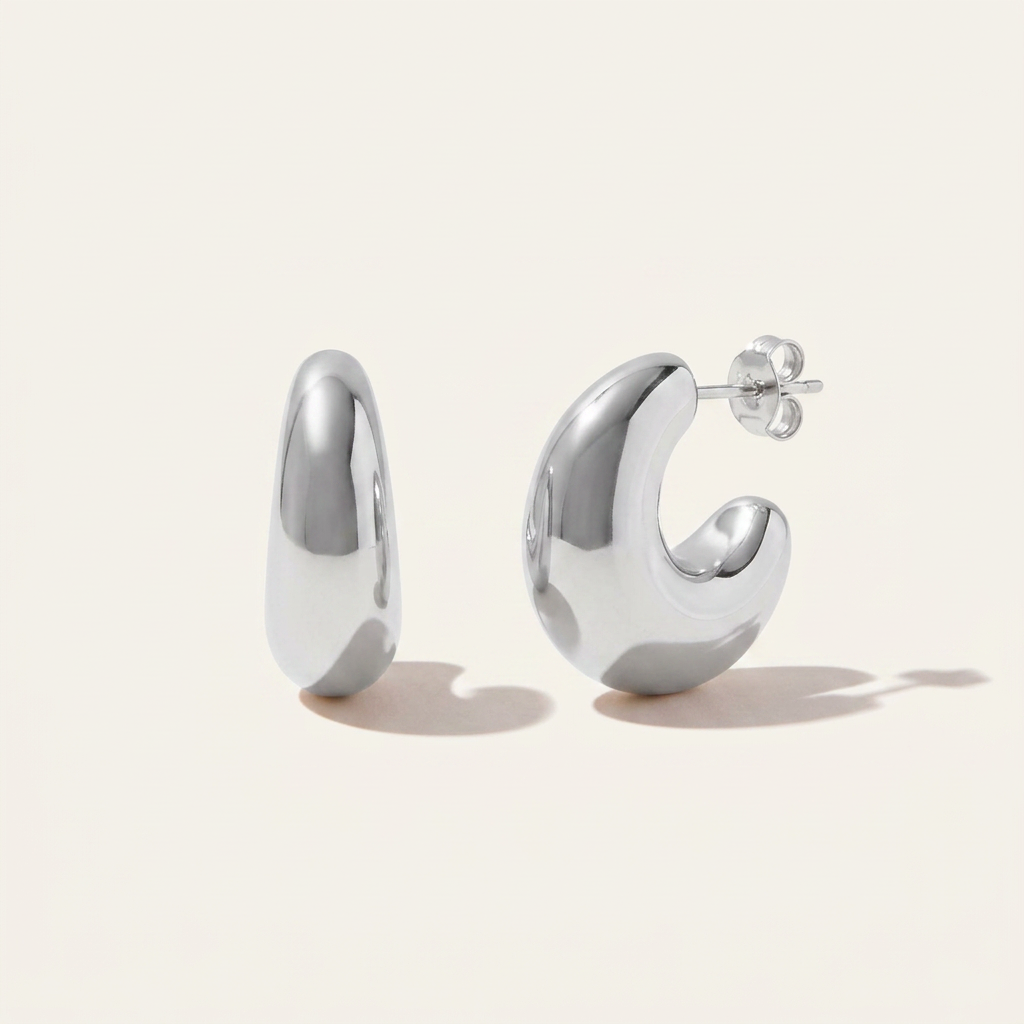 Sculptural Hoop Earrings