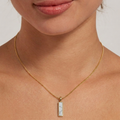 Puka Shell and Blue Bead Necklace